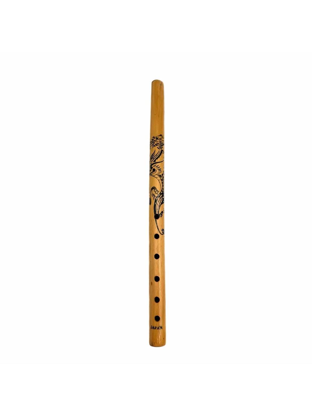 Vintage Traditional Japanese Bamboo Flute – Xiao – Dragon